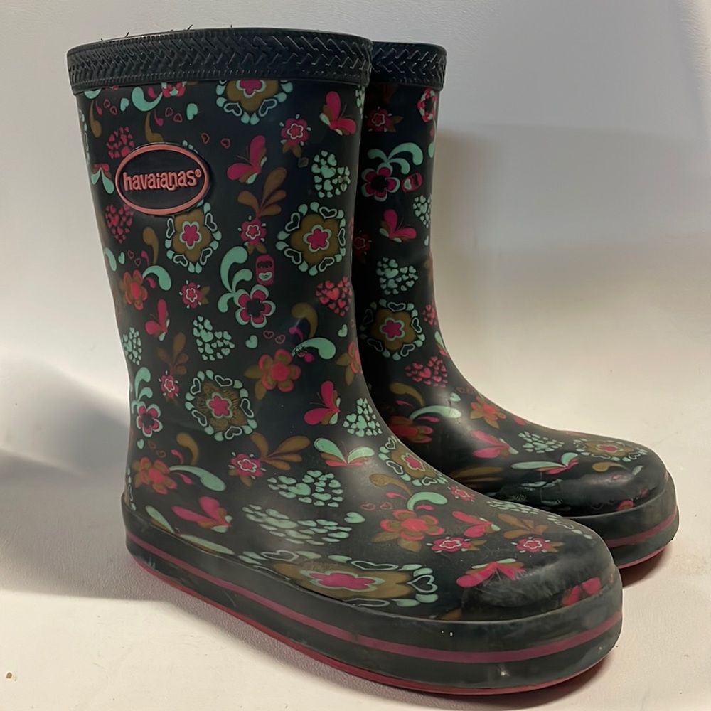 Havaiana Rainboots girls size 10